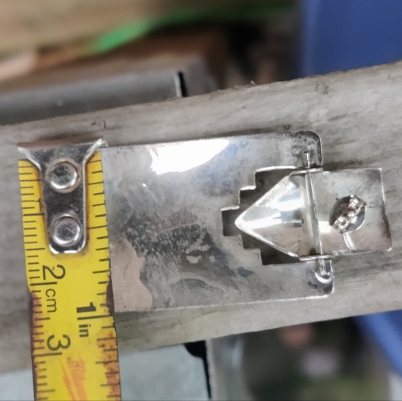 Vintage Navajo Mark Jimenez Sterling Silver Lapis Lazuli Earrings - Picture 8 of 9